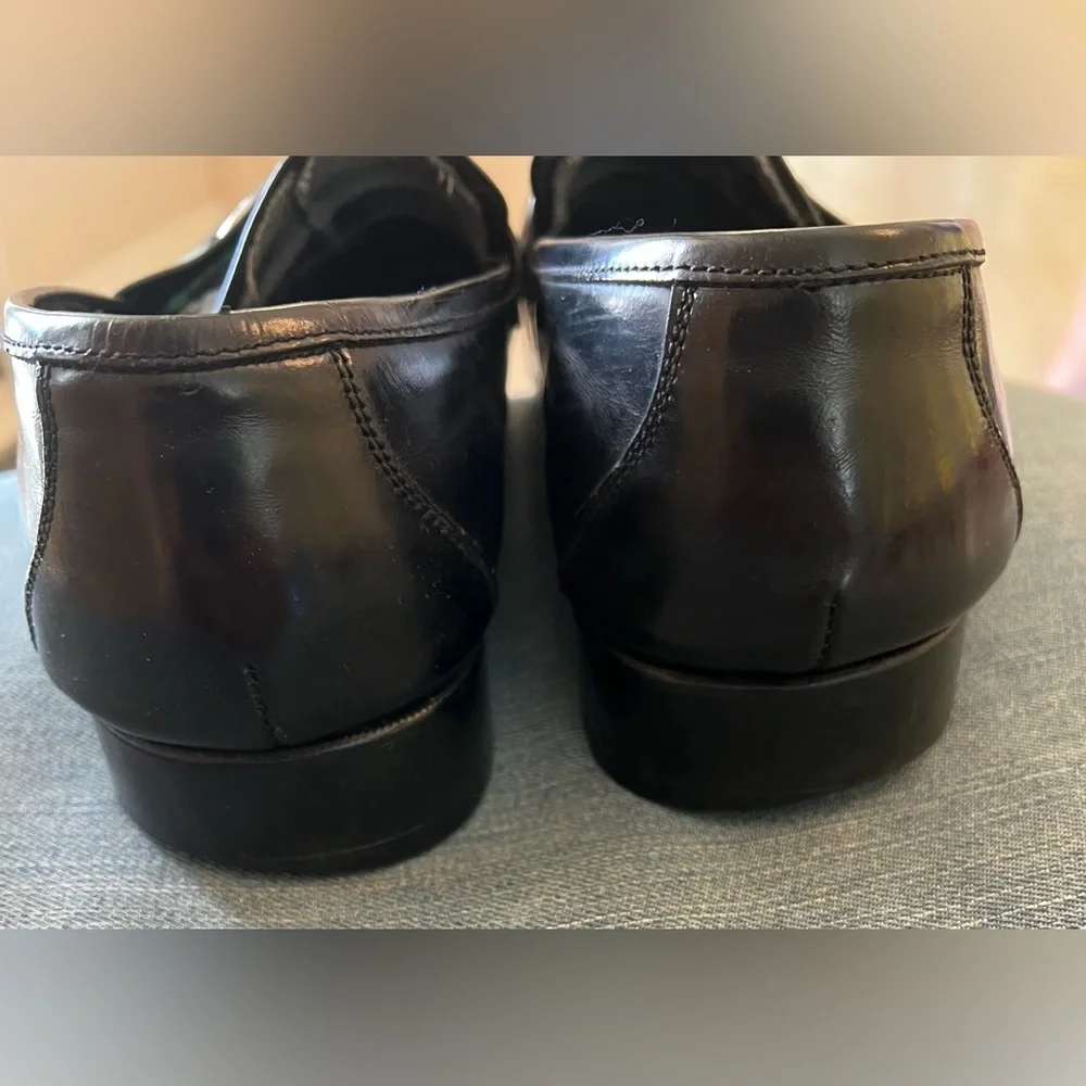 Gucci Black Horse-bit Loafers Gucci Size 10.5 VINTAGE  PAIR WITH JEANS